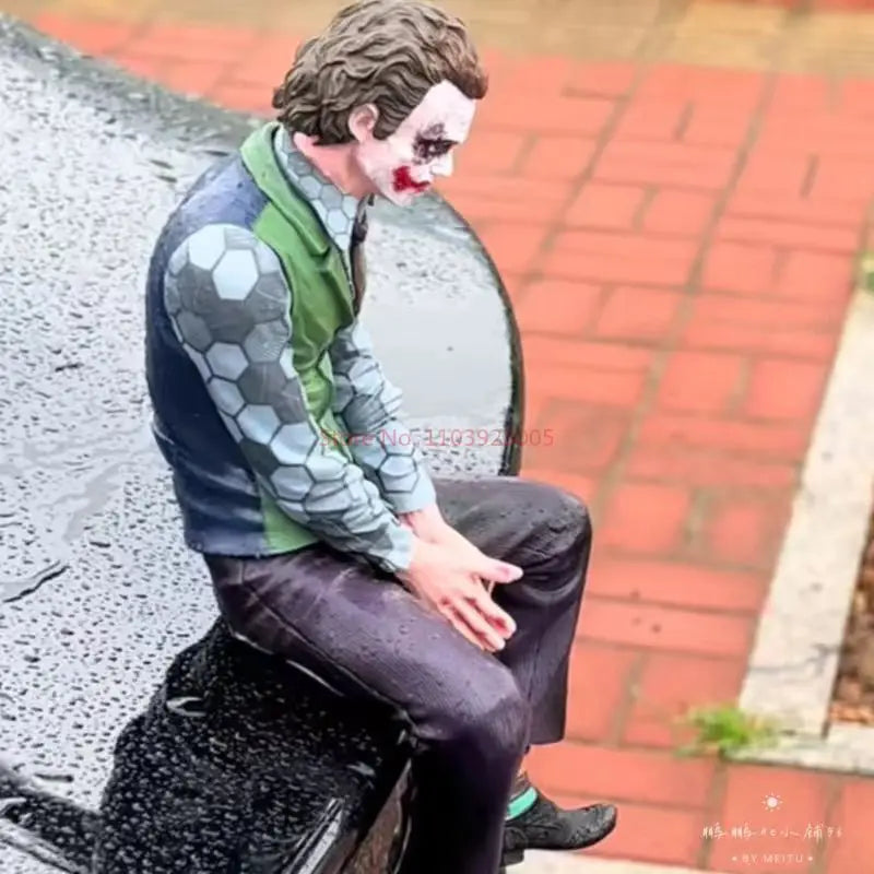 Movie Joker -Heath Ledger Car Doll Car Rear Roof Pendant Car Rear Exterior Ornaments Car Clown Ornament Kids Toys