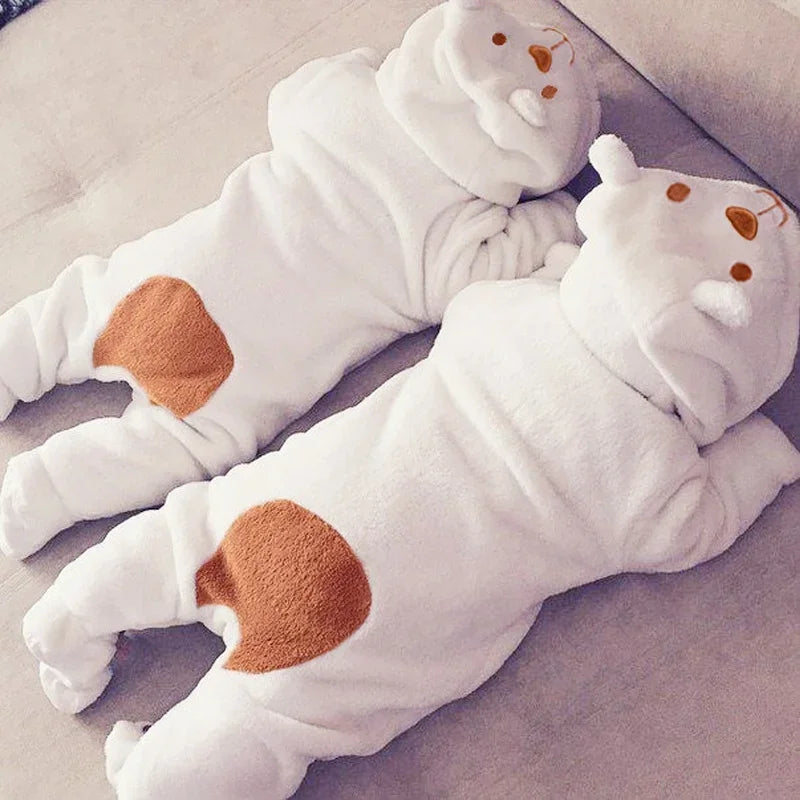 Newborn Bear Hooded Jumpsuit