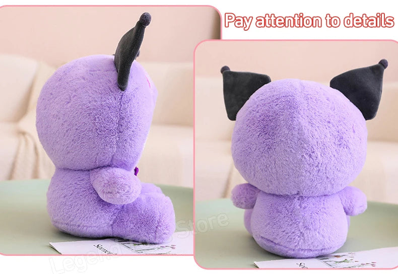 Sanrio Kuromi Plush Accessories Room Decor Stuffed Kawaii Movies & Tv Stuff Car Accessories Purple White Kuromi Toys For Kids