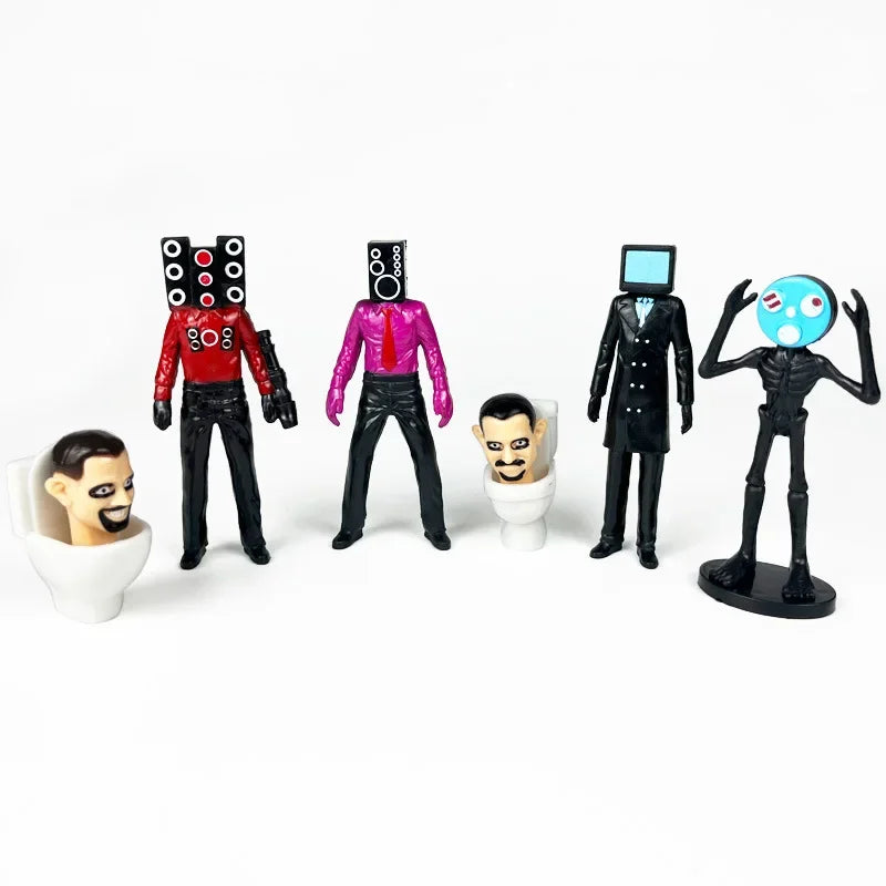 Skibidi Toilet Man Camera Man Figure TV Speaker Man Model Cameraman Funny Doll Action Figures Decorations PVCl Toy Collectible