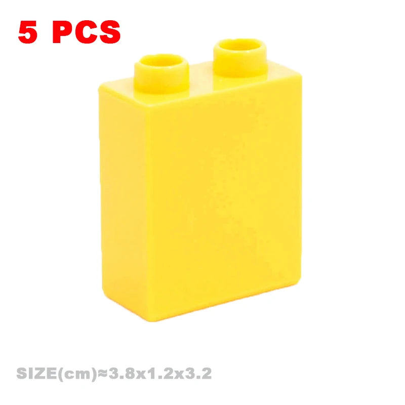 Big Building Blocks Compatible With Duploes Base Bricks Thick Thin Square Assemble Children's DIY Educational Creative Toys