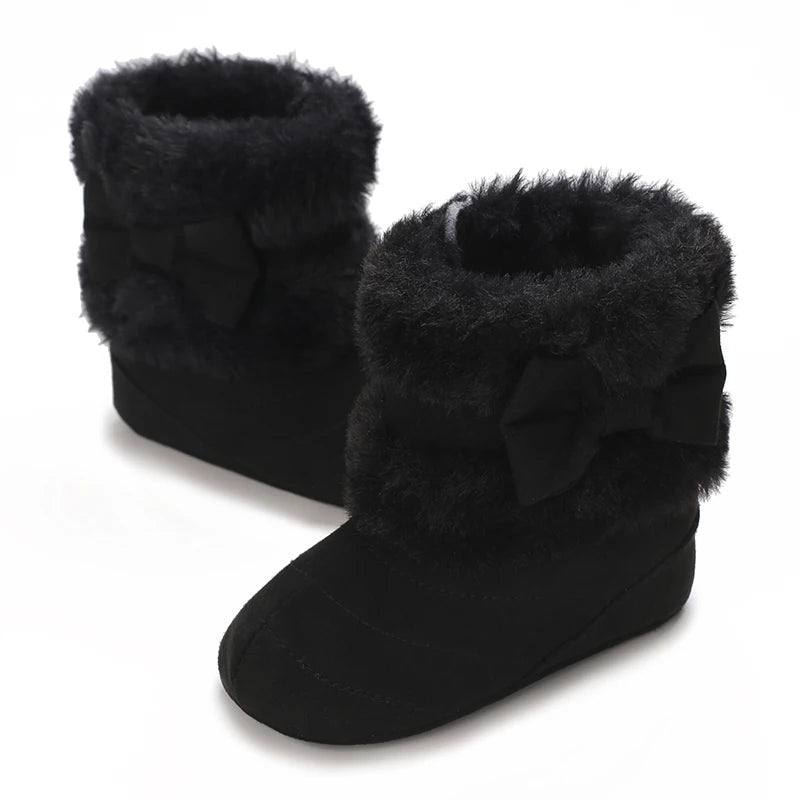 Baby Girls Winter Plush Comfort Snow Boots