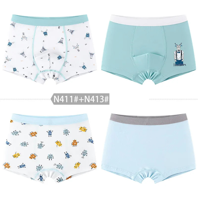 New Arrival Boy's Boxers 4pcs/pack