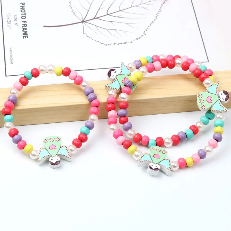 2pcs/Set Clay Beads Necklace Bracelet