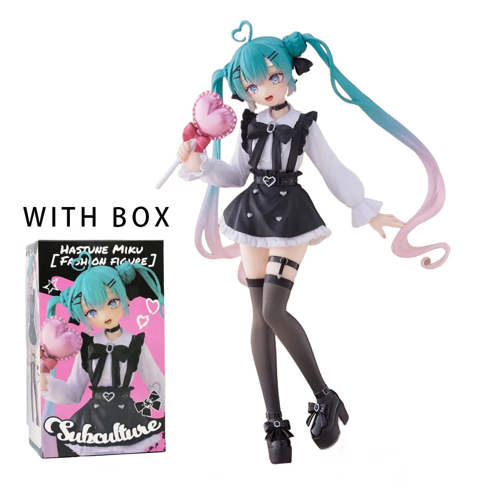 Hatsune Miku Anime 21cm Figure Fashion Subclture Miku Action Figure Christmas Gift PVC Collection Model Doll Toys
