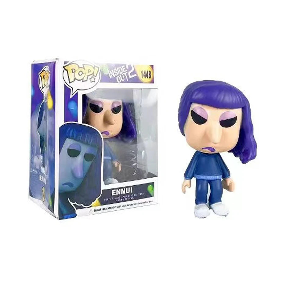 anime INSIDE OUT 2 pop figure 10cm action toys cartoon movie joy anxiety anger sadness disgust fear model statuettes pvc doll