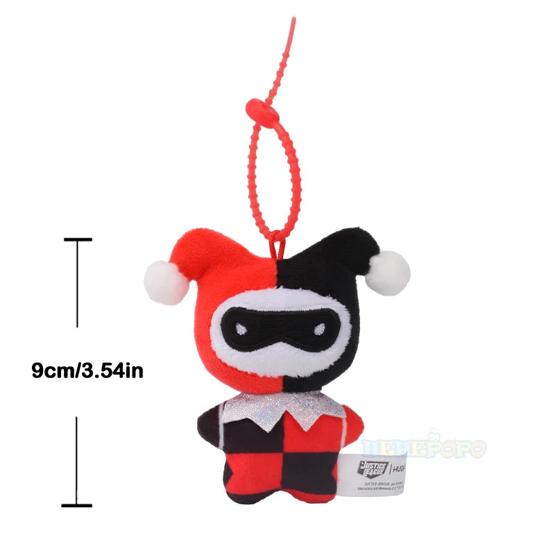 DC Movies HEROS 9cm Superman Batman Harley Quinn Plush Toy Soft Keychain Creative Cartoon Gift for Christmas Halloween
