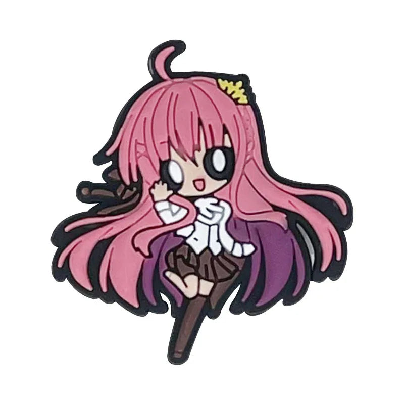 Hatsune Miku Shoe Buckle Kawaii Summer Hole Shoes Sandals Sneaker Decorations Accessories DIY Shoes Flower Decorations Gift