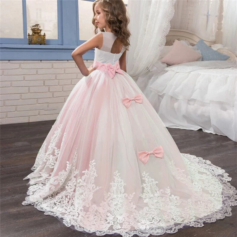 Long Bridesmaid Kid's Dresses