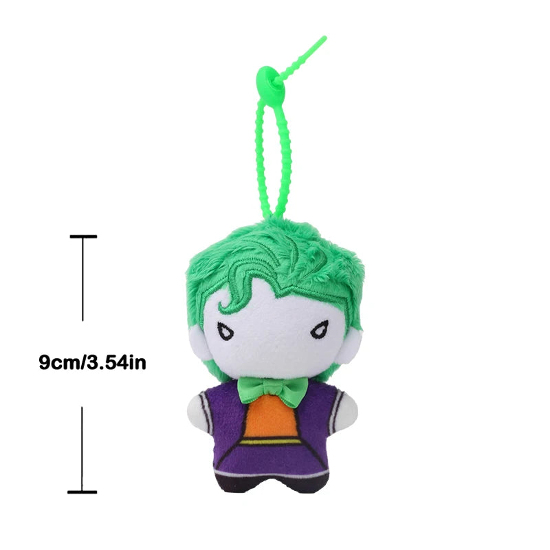 DC Movies HEROS 9cm Superman Batman Harley Quinn Plush Toy Soft Keychain Creative Cartoon Gift for Christmas Halloween