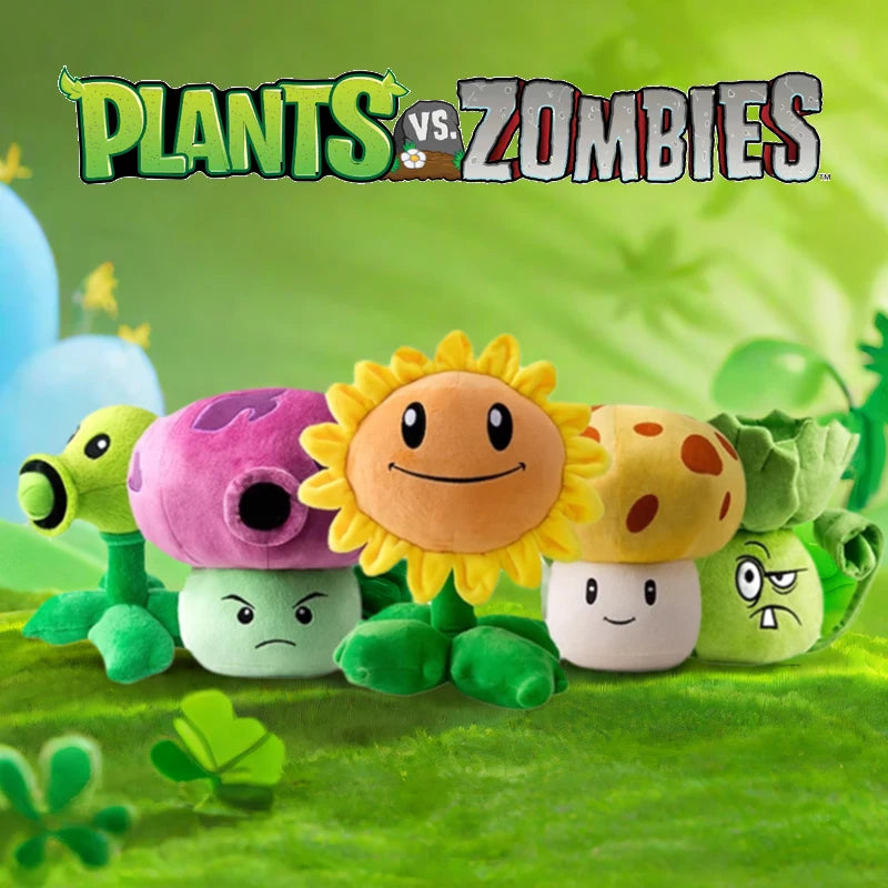 Plants vs Zombies Sunflower Peashooter Coconut Plush Doll Toy Pillow Toy Figures Soft Large Zombie Pillow Kid Christmas Gifts
