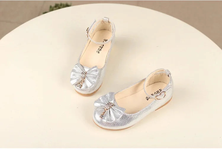 Girl's Leather Elegant Flat Shoes