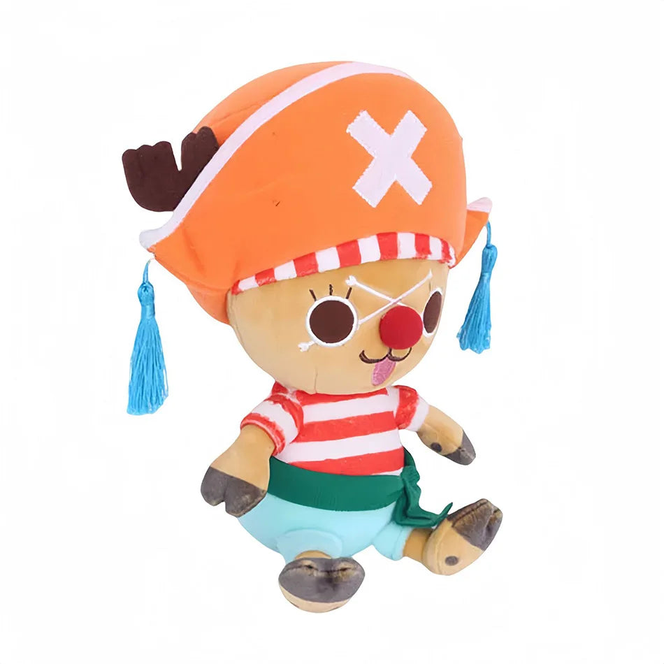 Japanese Anime One Piece 25cm Original Plush Toys CartoonFigure Luffy Chopper Ace Roronoa Zoro Cute Stuffed Doll Kids Xmas Gifts