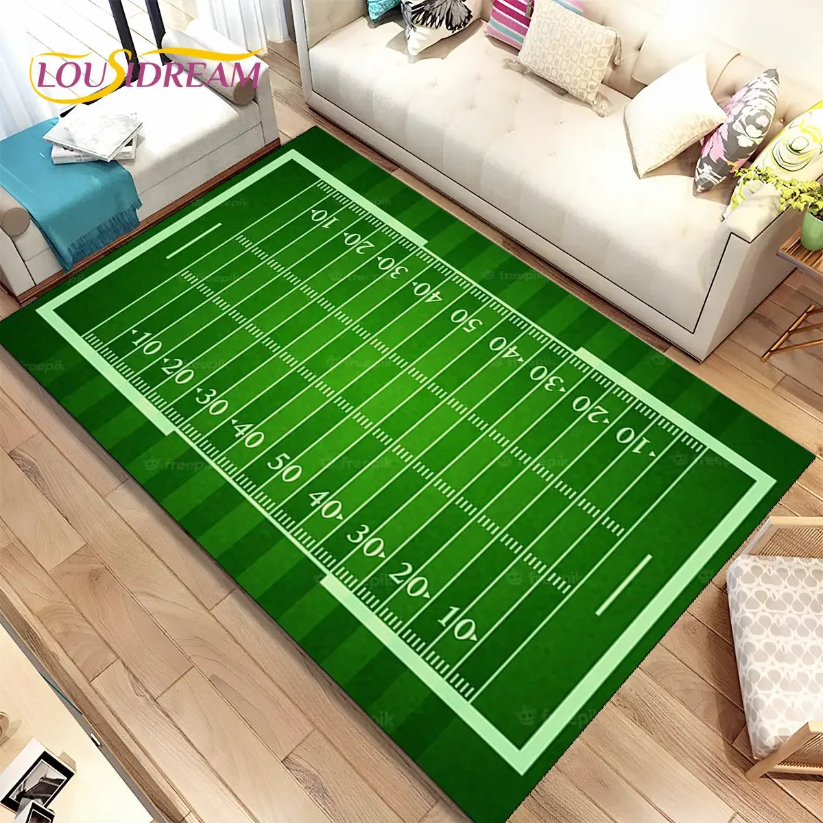 NFL American Football Field Area Rug,Carpet Rug for Living Room Bedroom Sofa Doormat Decoration,kids Play Non-slip Floor Mat