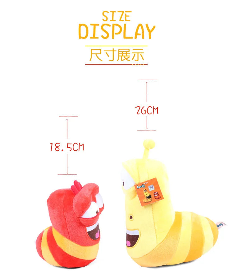 Anime TV SHOW Larva ,Creative Larva Plush Toy Stuffed 9/17CM Soft Cartoon Pillow Home Decor Plushie Toy Girl Birthday Gift
