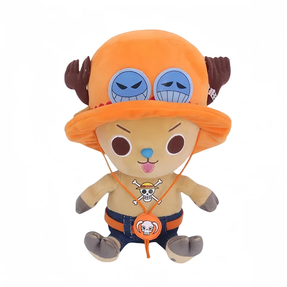 Japanese Anime One Piece 25cm Original Plush Toys CartoonFigure Luffy Chopper Ace Roronoa Zoro Cute Stuffed Doll Kids Xmas Gifts