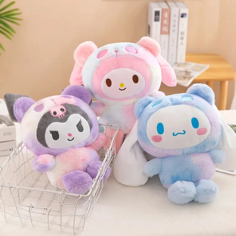 Anime Kuromid Toys Sanrio 25Cm Kawaii Mymelody Cinnamorol Plush Soft Stuffed Animals Doll Plushie Pillow Xmas Gift Decor