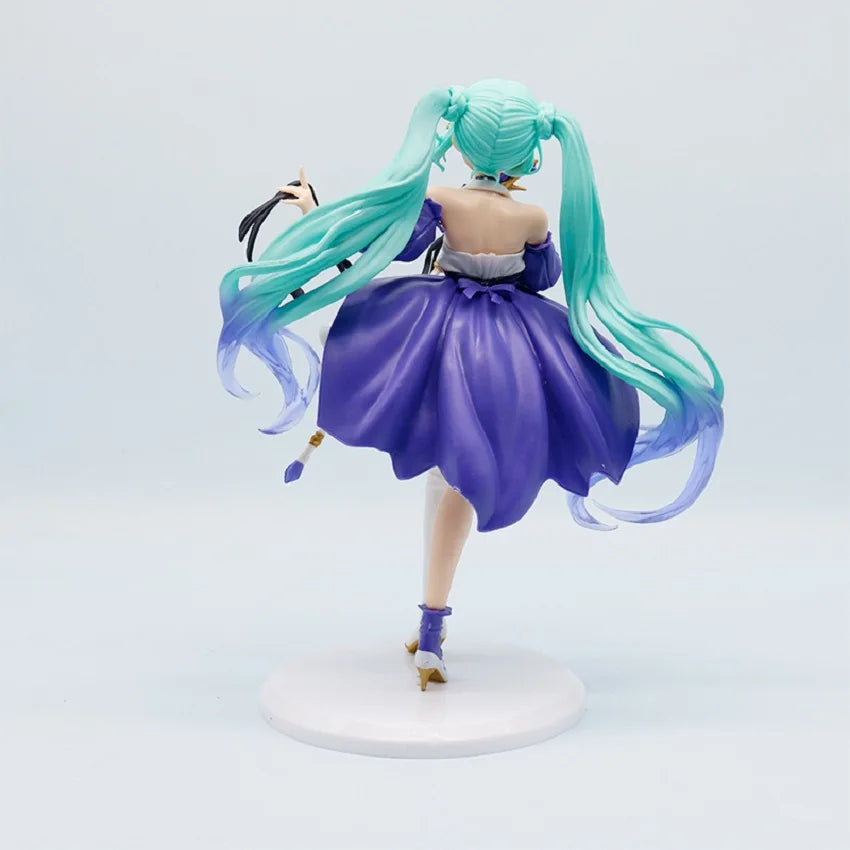 Anime Hatsune Miku X Cinnamoroll Figure panda swan series Cute Statue 18-22cm PVC Model Doll Toy boy Birthday Christmas Gift