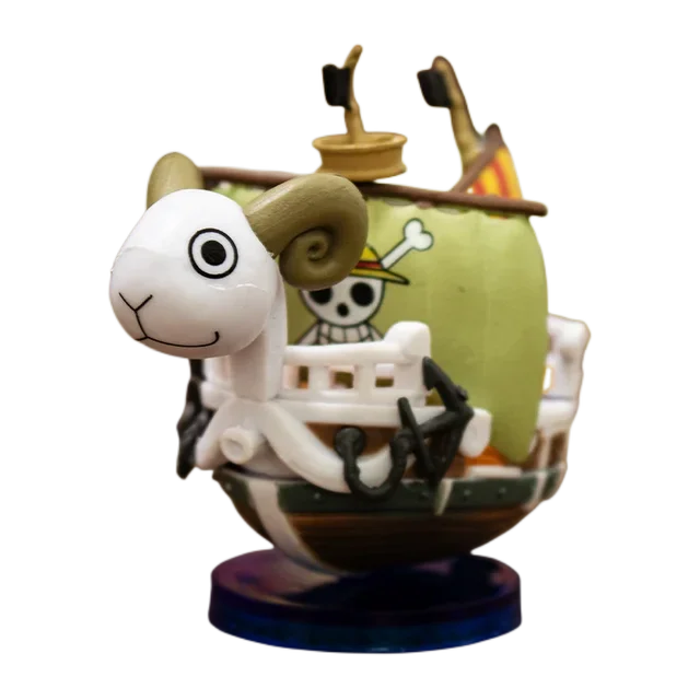 One Piece Anime Ship Figure 7cm Luffy Model Toy Mini Boat Assembled Model Action Figure Super Cute