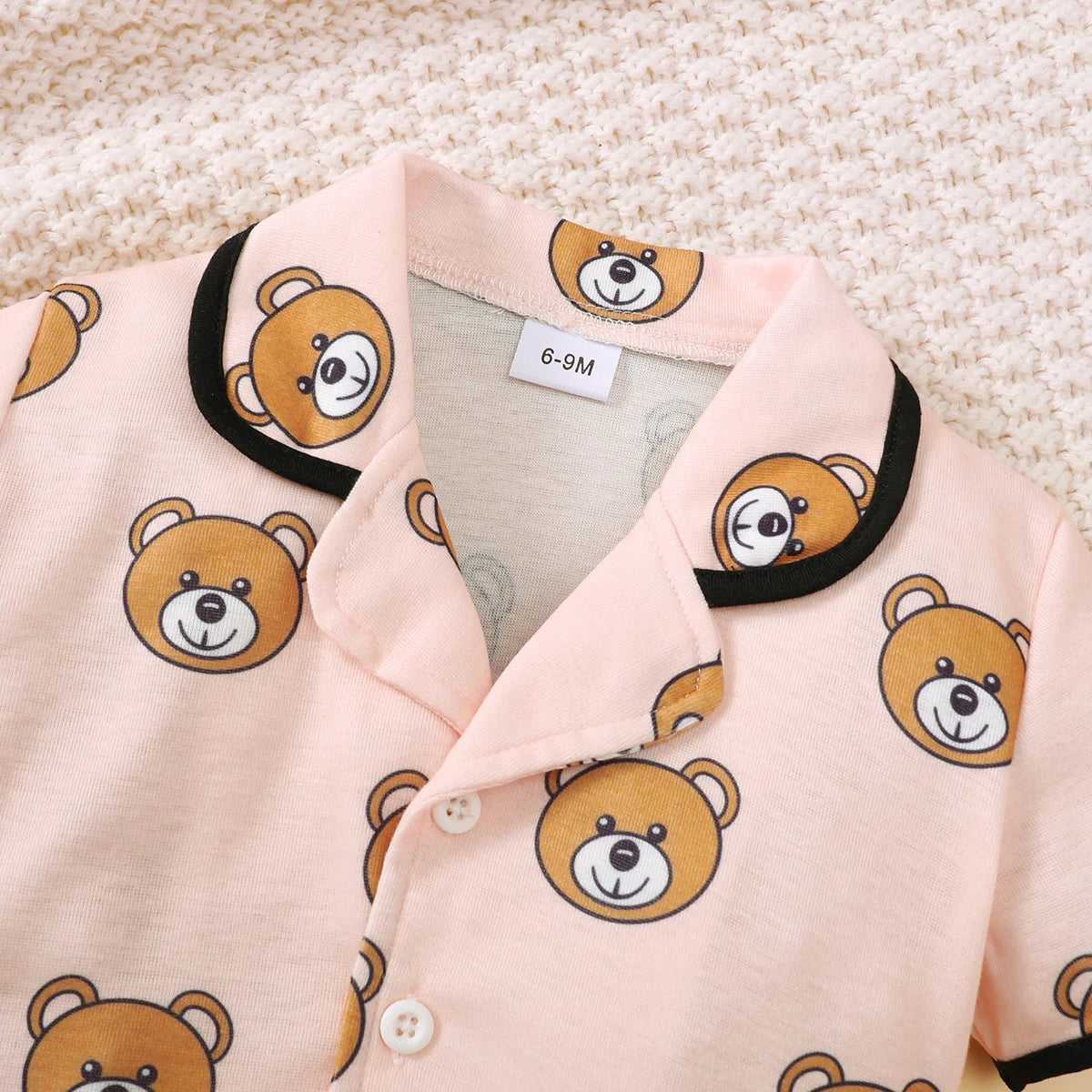 2PCS Baby's Comfortable Short Sleeved Top+Shorts