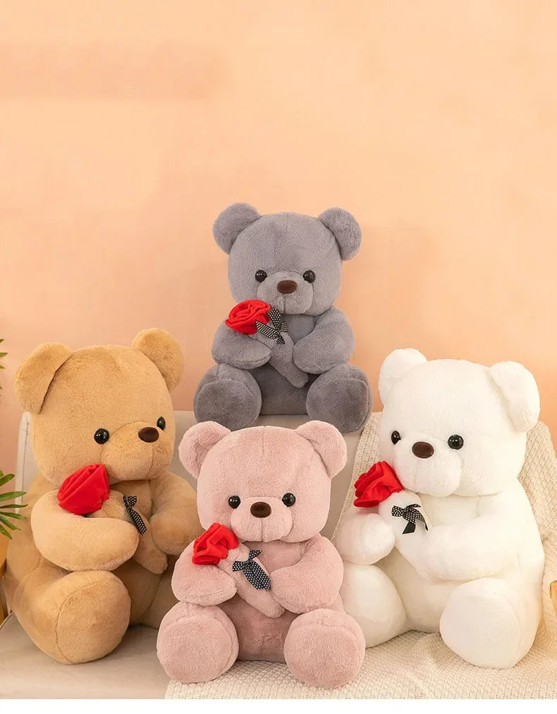 Valentine's Day roses teddy bear animal plush toys teddy bear dolls