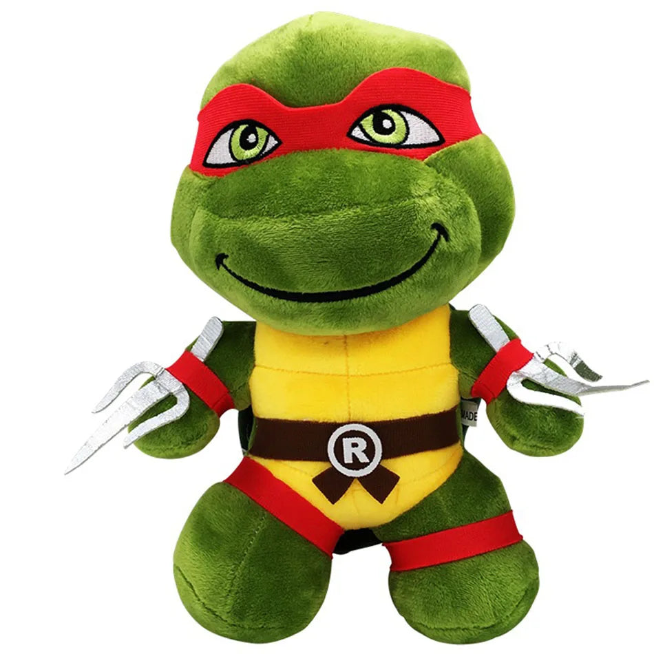 Ninja Turtles Plush Dolls25cm Anime Game TMNT Leo Raph Mike Don Stuffed Animals Decoration Ornament Toys for Kids Birthday Gift
