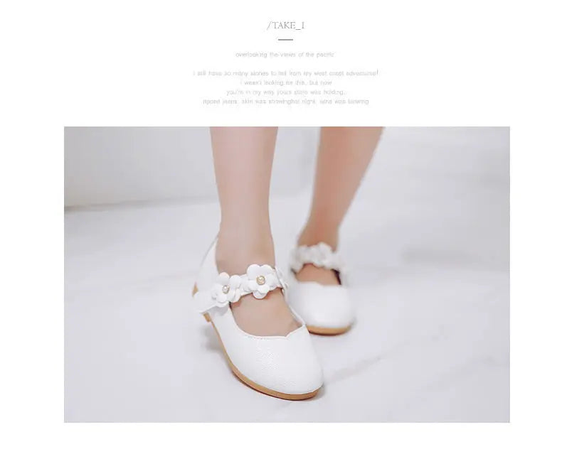 Girl's Breathable Leather birthday party Shoes