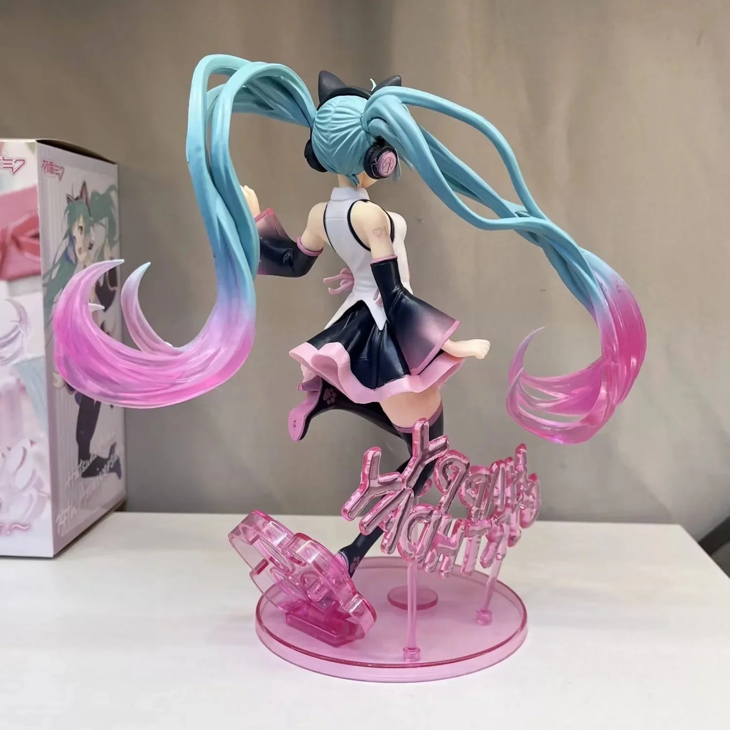 Hatsune Miku Boxed 23CM New Anime Happy birthday Cute Kawaii Statue PVC Figure Collectible Model Toy birthday gifts