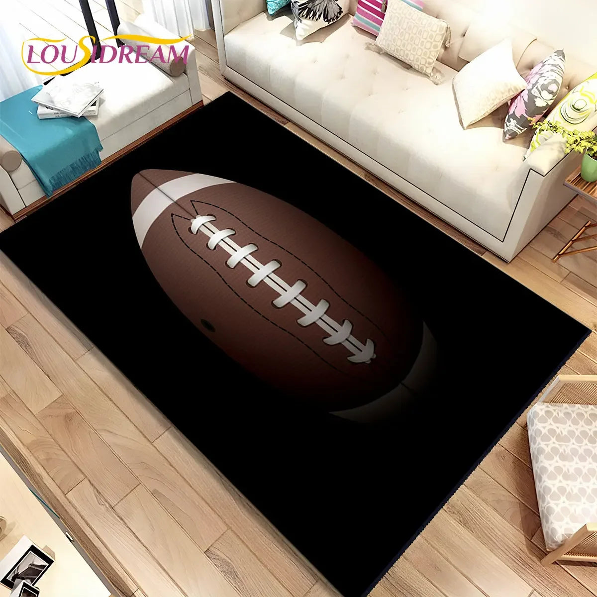 NFL American Football Field Area Rug,Carpet Rug for Living Room Bedroom Sofa Doormat Decoration,kids Play Non-slip Floor Mat