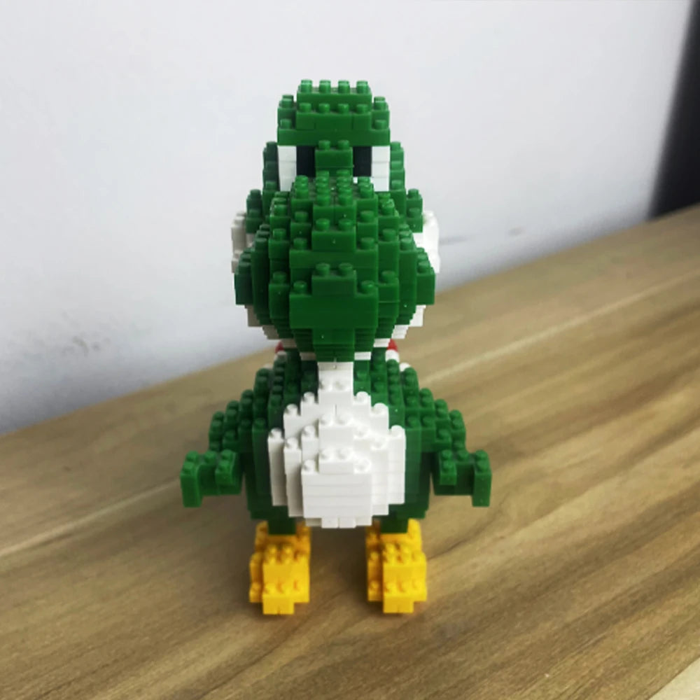 Dinosaur Building Blocks Toys Set: Green Velociraptor and Tyrannosaurus, Embark on Prehistoric Adventures: Perfect Gift