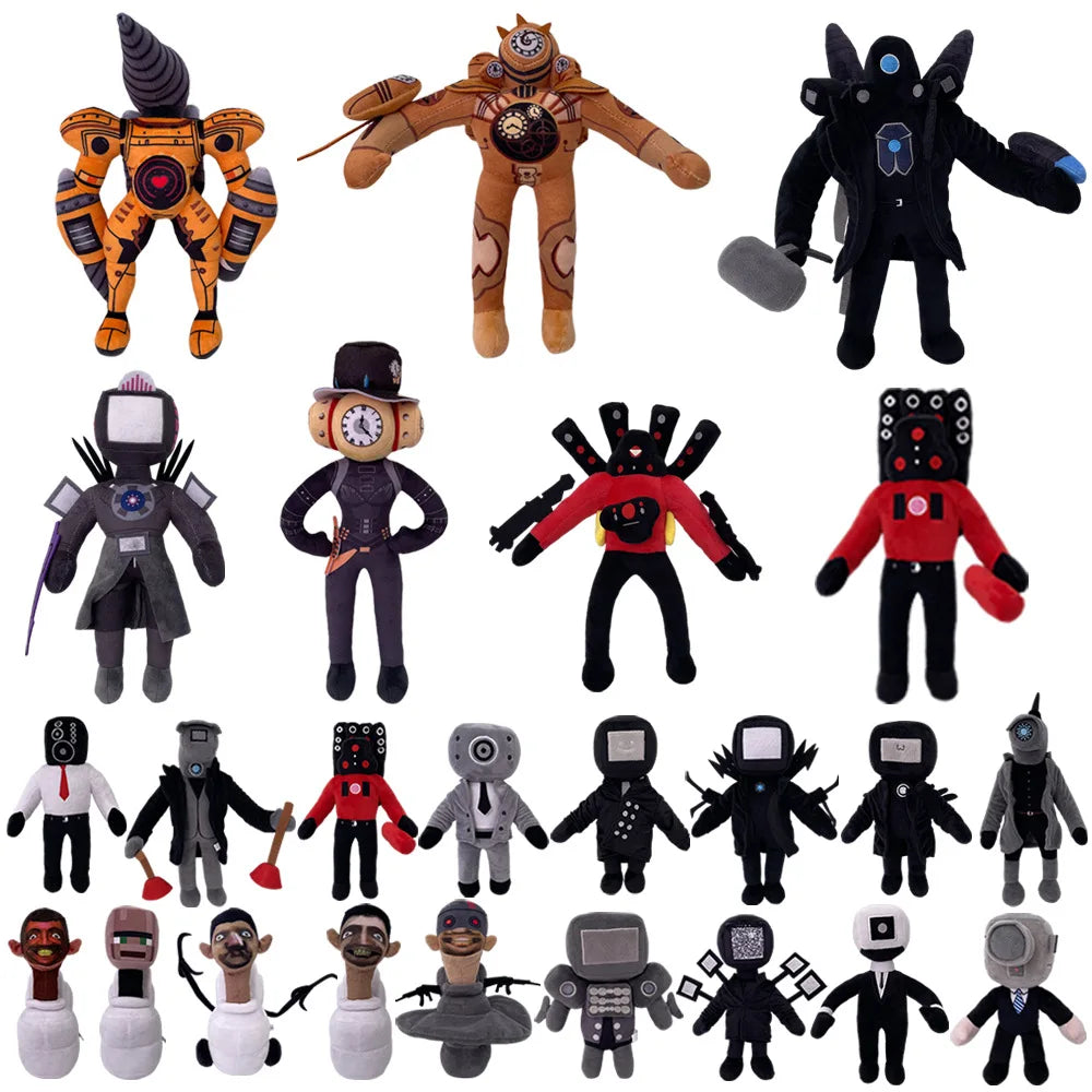 Skibidi Toilet Plush Toy 20-28cm New Skibidi Doll Stuffed Toy Skibidi Yes Yes Dop Speaker Man TV Man Camara Camera Man Plush Toy