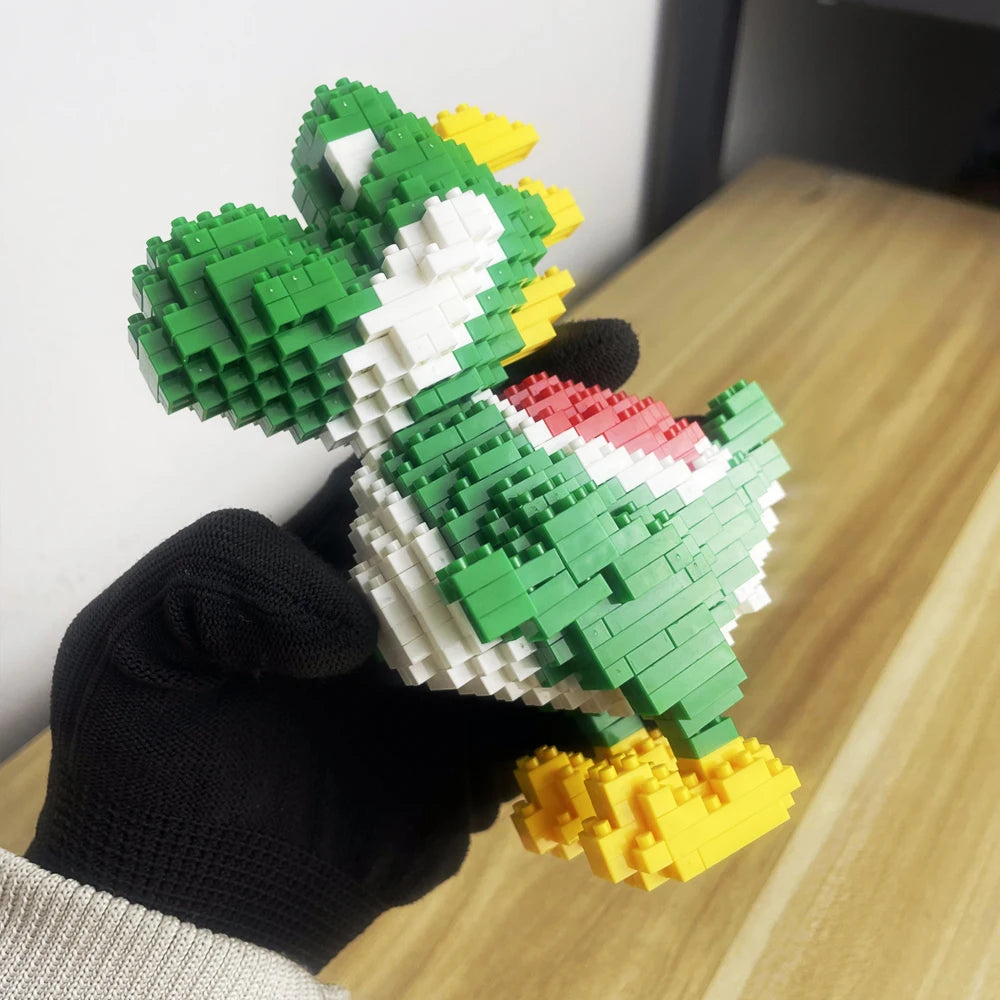 Dinosaur Building Blocks Toys Set: Green Velociraptor and Tyrannosaurus, Embark on Prehistoric Adventures: Perfect Gift