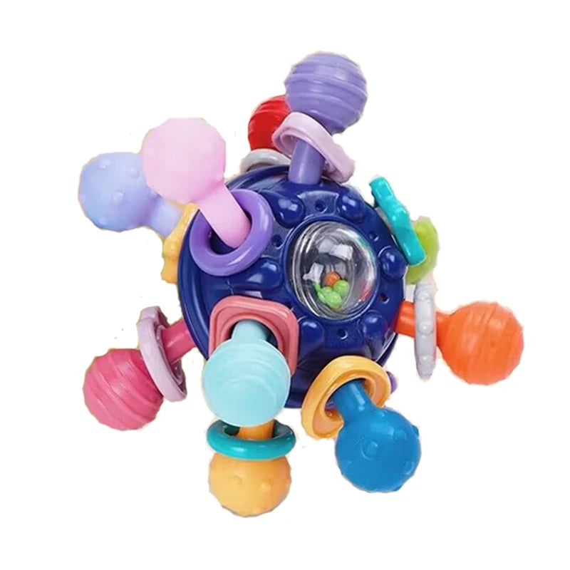 Soft Cloth Rattle Ball Stuffed Baby Play Ball with Bell Cartoon Animals Interactive Toys Educational Toys