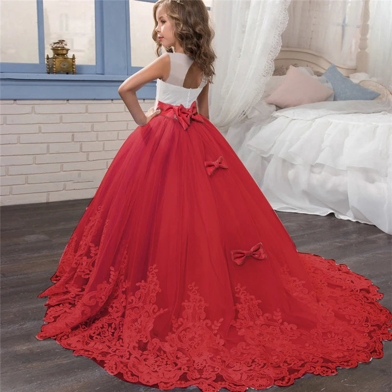 Long Bridesmaid Kid's Dresses