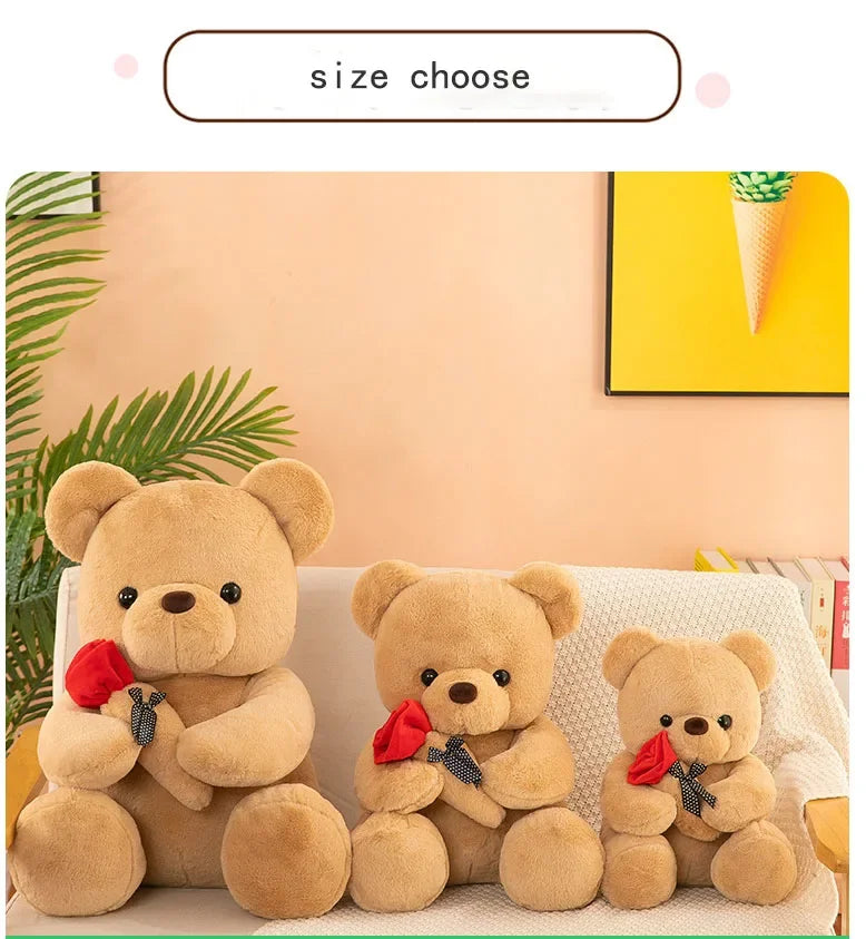Valentine's Day roses teddy bear animal plush toys teddy bear dolls