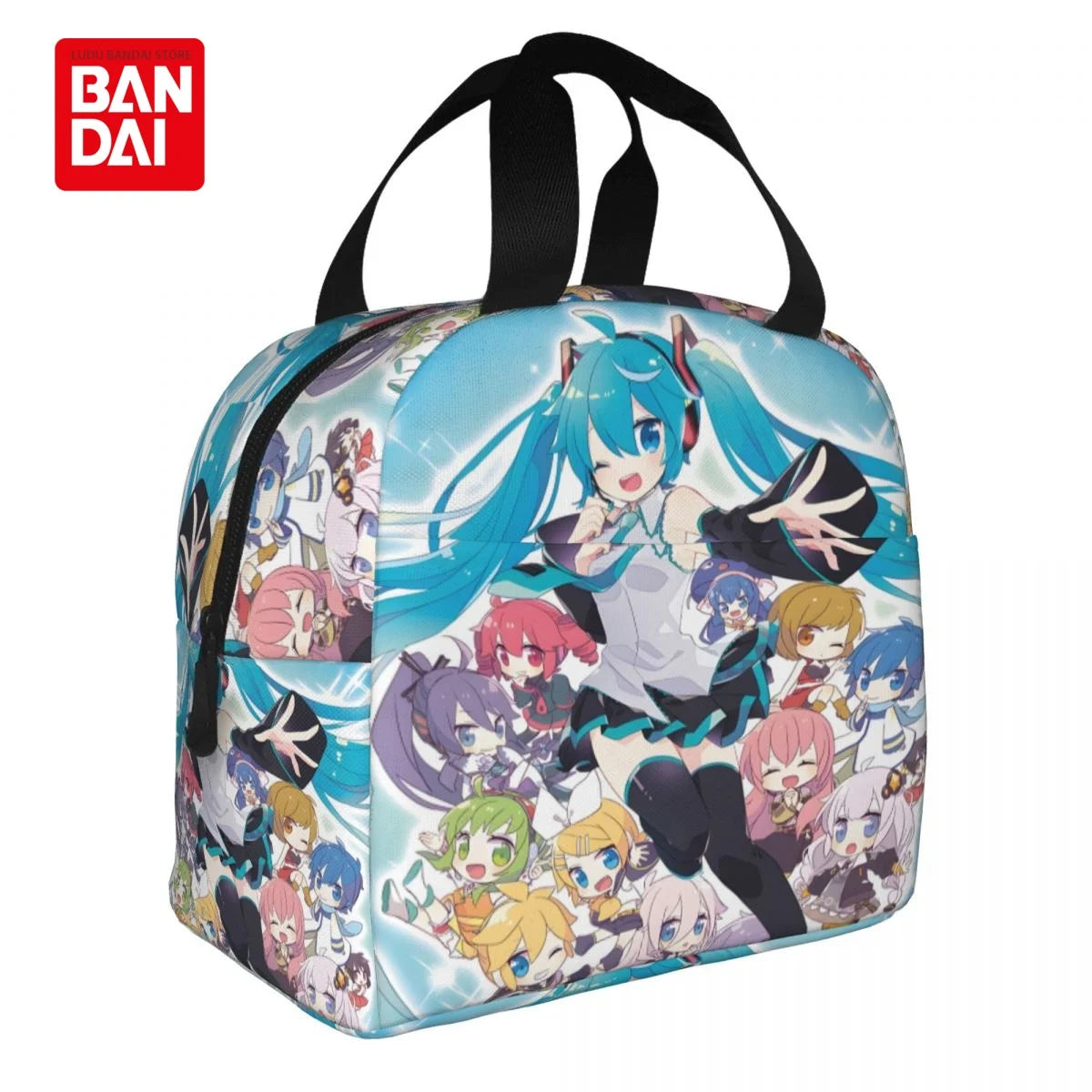 Hatsune Miku Insulated Lunch Bag for School Kids Office Sac Lunch Portable Thermal Cooler Lunch Box Handbag Gift