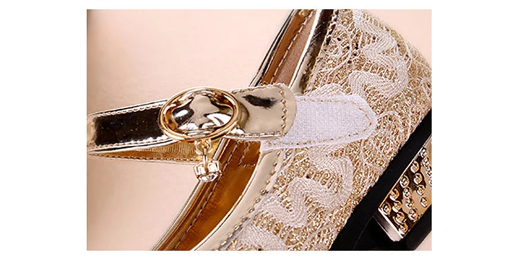 Bowknot princes Girls Leather Shoes for party weddings