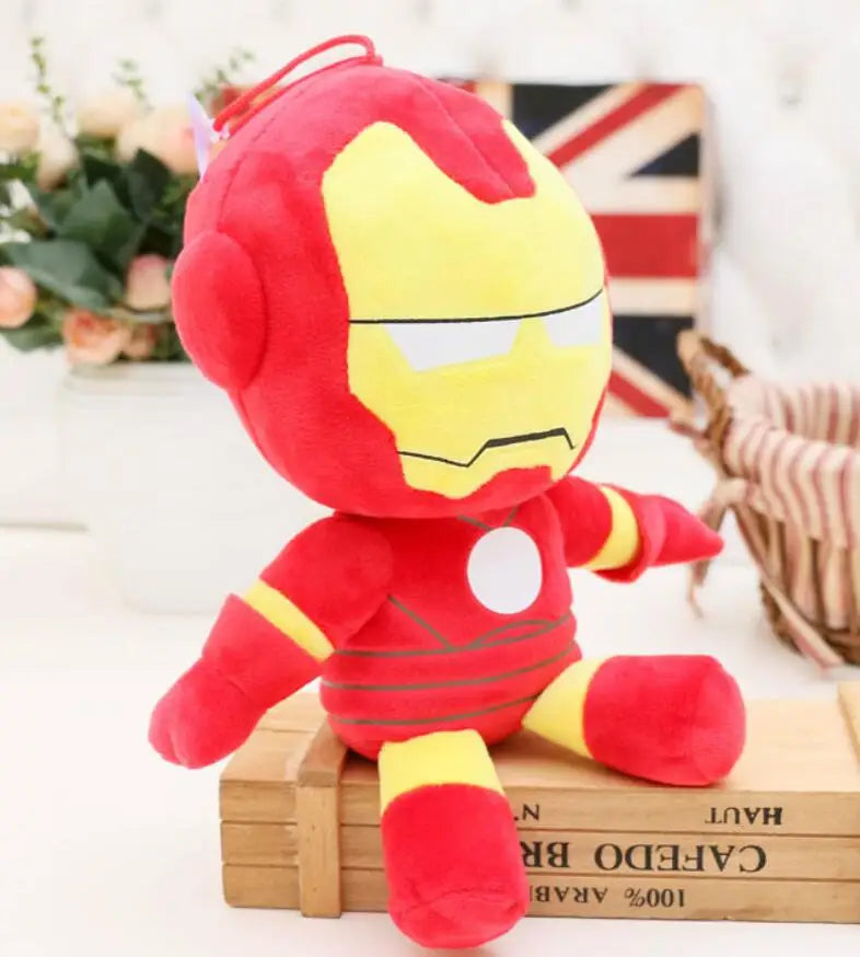 Disney Movie MARVEL AVENGERS Hero 28cm Plush Doll Spiderman Spider-man Ironman Captain America Soft Stuffed Toys For Kids