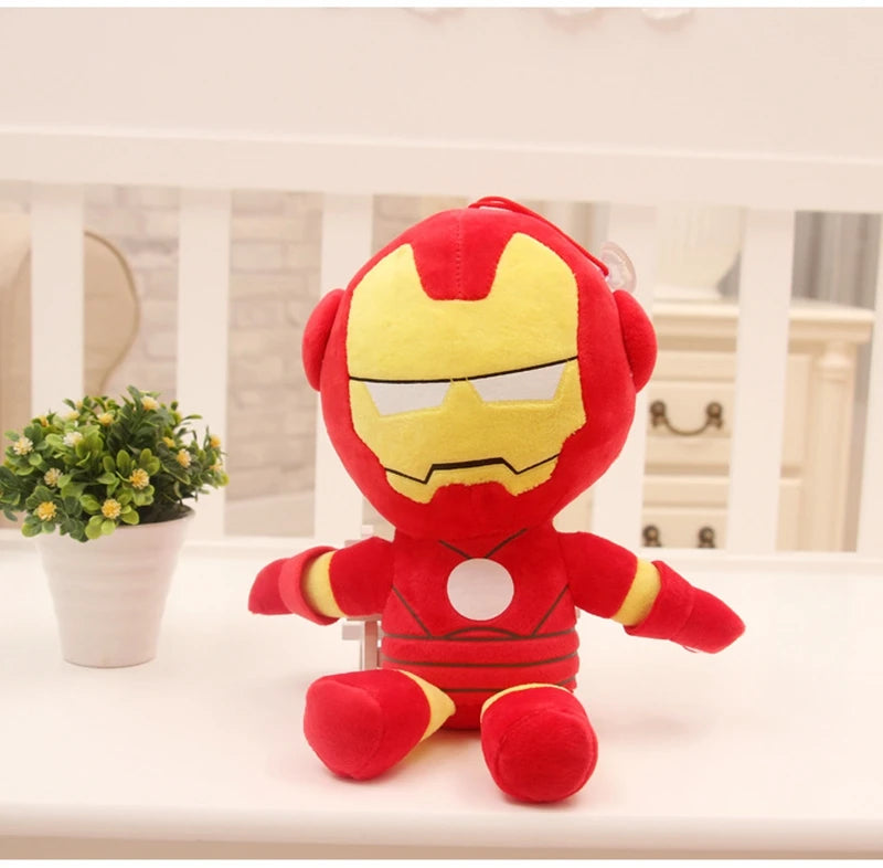 Disney Movie MARVEL AVENGERS Hero 28cm Plush Doll Spiderman Spider-man Ironman Captain America Soft Stuffed Toys For Kids