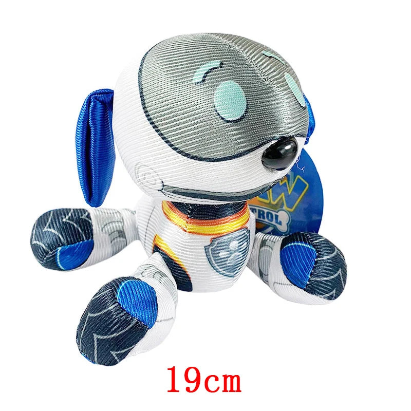 Cartoon Paw Patrol Plush Doll 19cm Chase Rock Animal Dog Cartoon Model Action Figures Movies Peripherals Children Christmas Gift