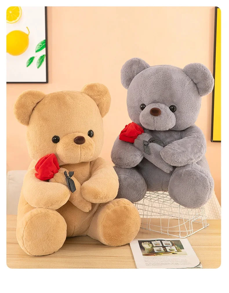 Valentine's Day roses teddy bear animal plush toys teddy bear dolls