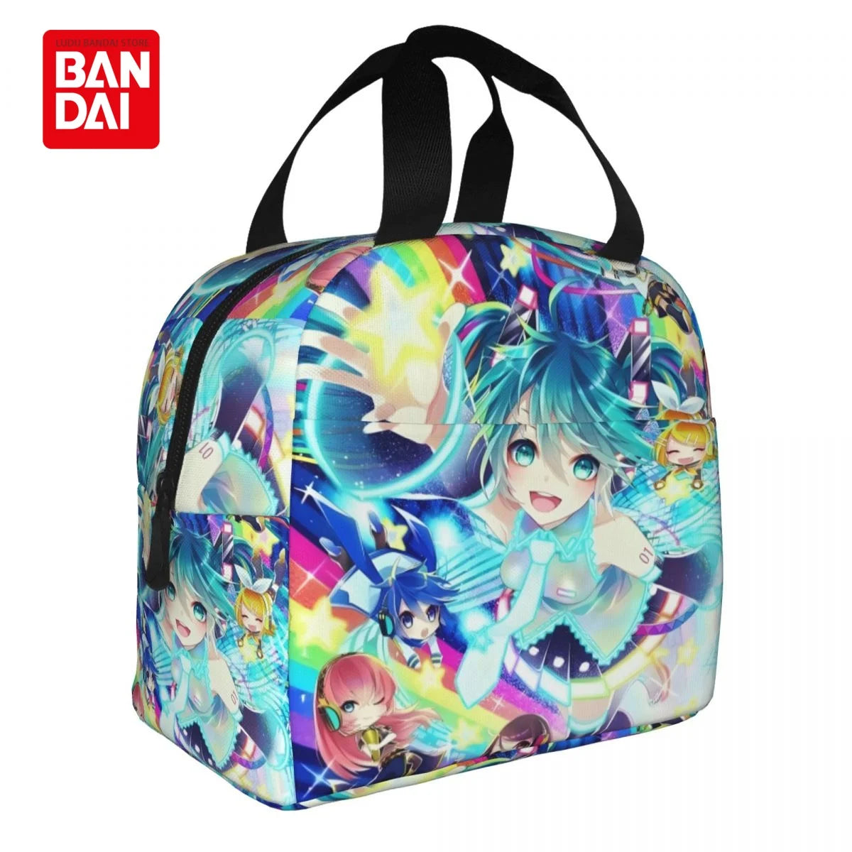 Hatsune Miku Insulated Lunch Bag for School Kids Office Sac Lunch Portable Thermal Cooler Lunch Box Handbag Gift