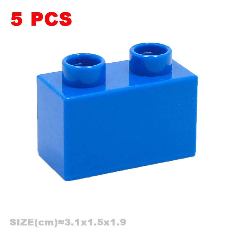 Big Building Blocks Compatible With Duploes Base Bricks Thick Thin Square Assemble Children's DIY Educational Creative Toys