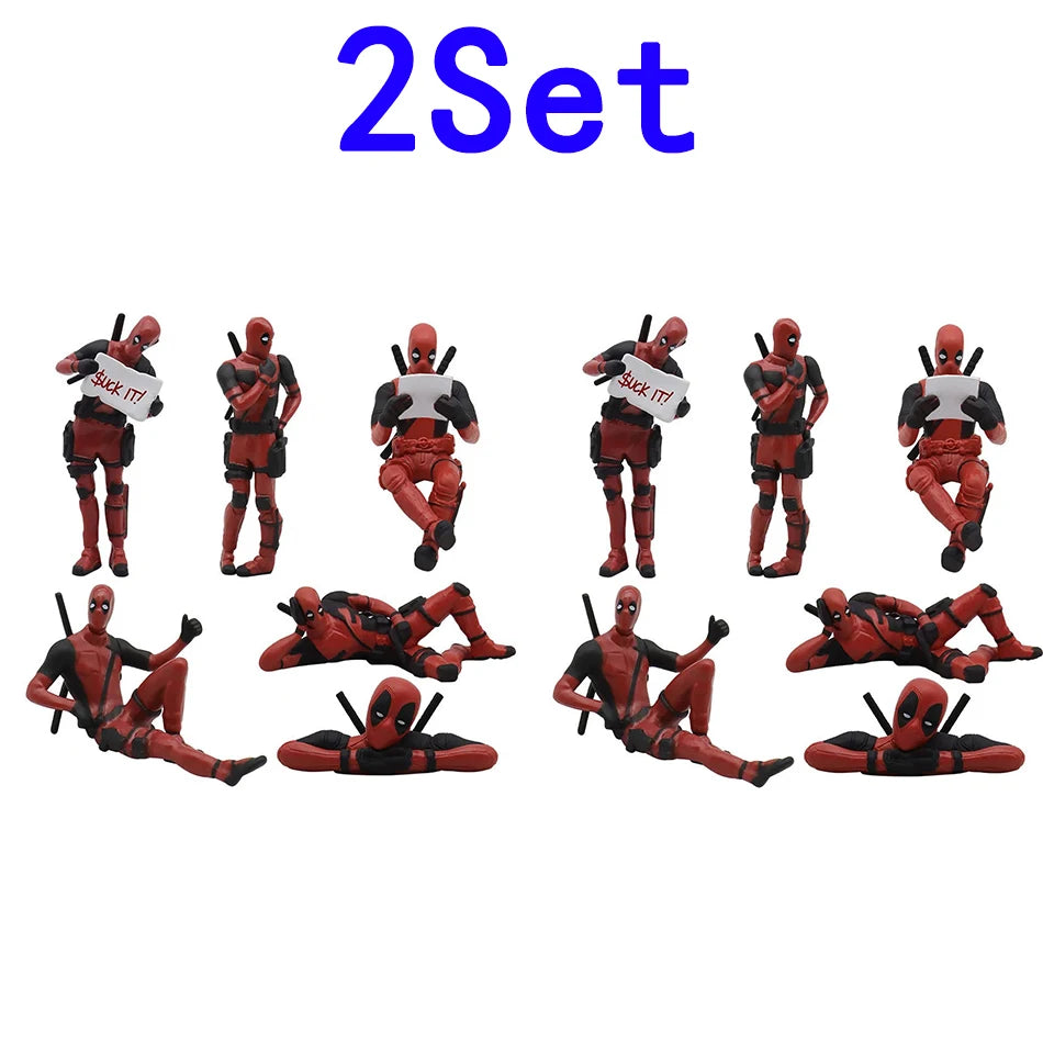 Deadpool 3 movie Deadpool & Wolverine Figure Toy Doll Model Decoration For Kid Birthday Gifts