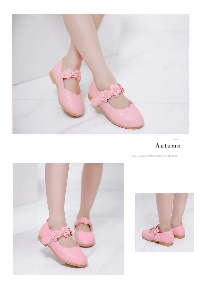 Girl's Breathable Leather birthday party Shoes