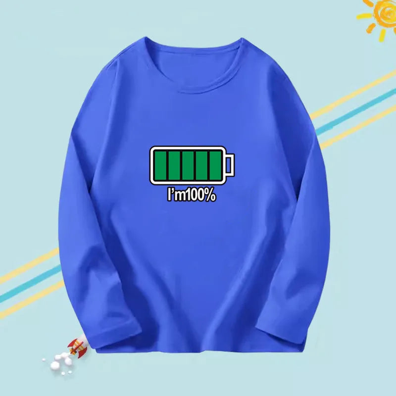 Beautiful PRINTED Long Sleeve O-neck Cotton T-shirts