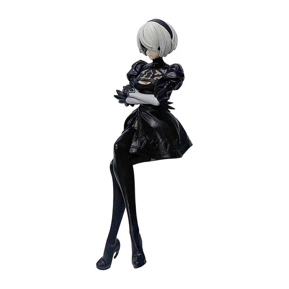 Anime Original SEGA Nier: Automata 15Cm Ver1.1A 2B Yorha No. 2 Type B Premium Chokonose Figure PVC Model Collectible Toys
