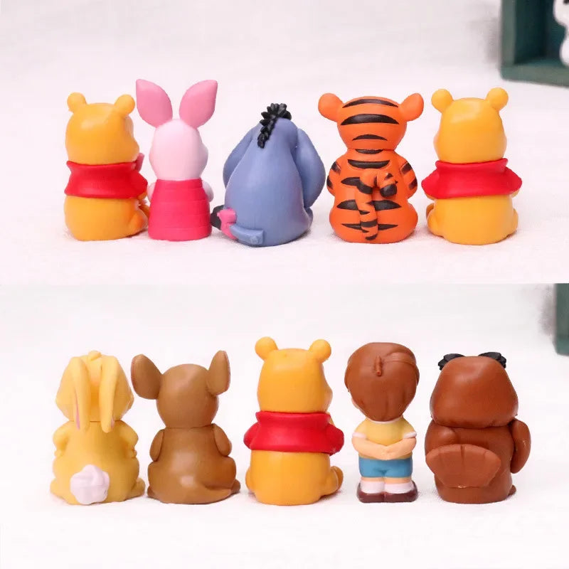 Cartoon Winnie The Pooh 10pcs/set Action Figure Toy Pooh Bear Tigger Eeyore Piglet Action Figure Dolls Toy Gifts For Kids