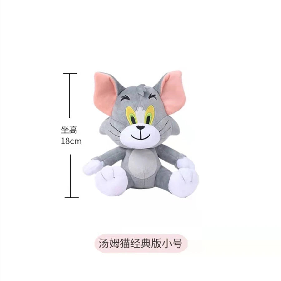 Anime Tom And Jerry Plush Toy Cartoon Movie Figures Cat Mouse Cute Plushies Stuffed Animal Doll Toys For Kids Gift Free Shipping