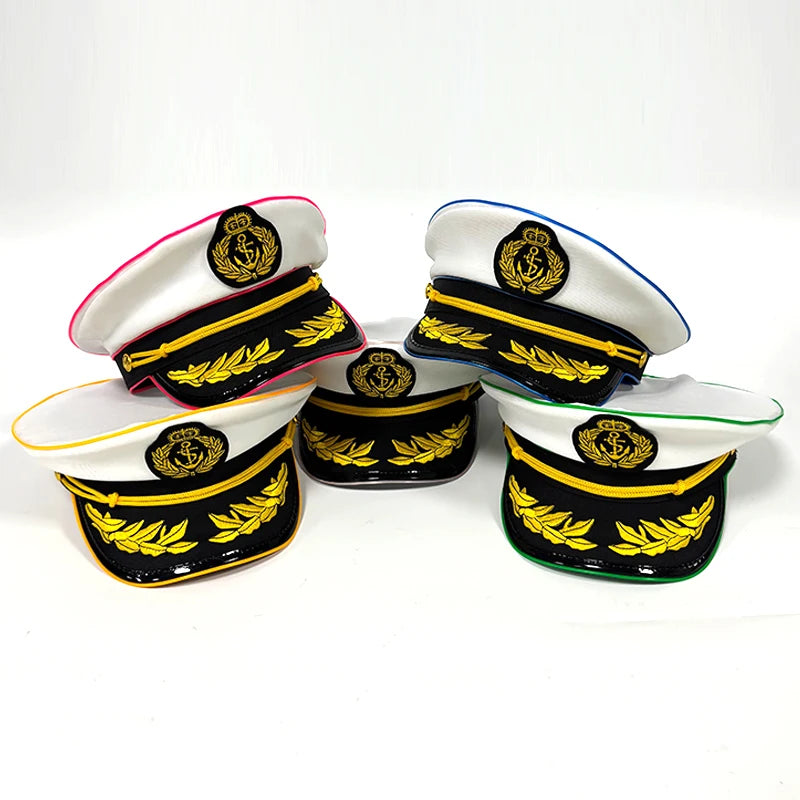 LED Pirate Hat Pirate Theme Holiday Cosplay Pirate Costume Decorations Glowing Captain Hat Colonial Tricorn Hat Woman Skull Hat